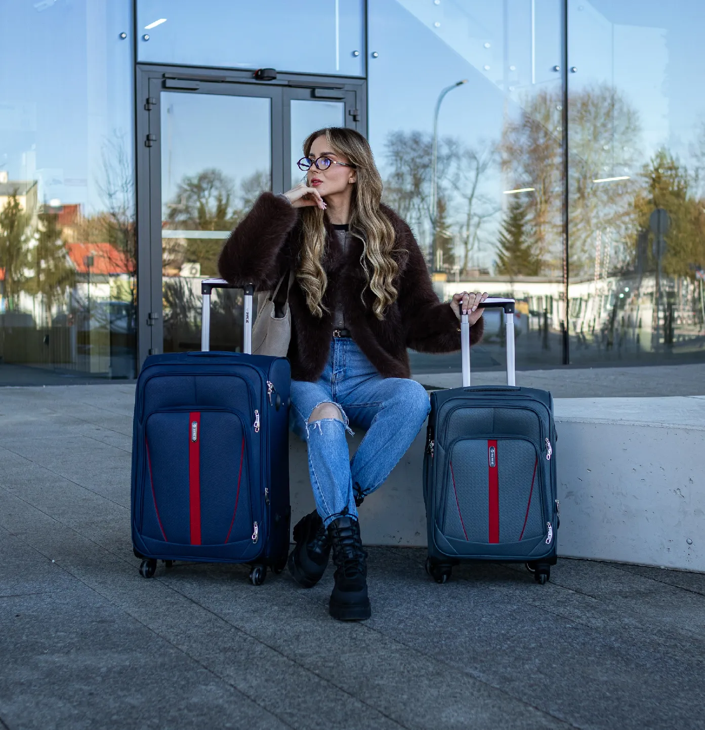 walizki materiałowe diamond ruby