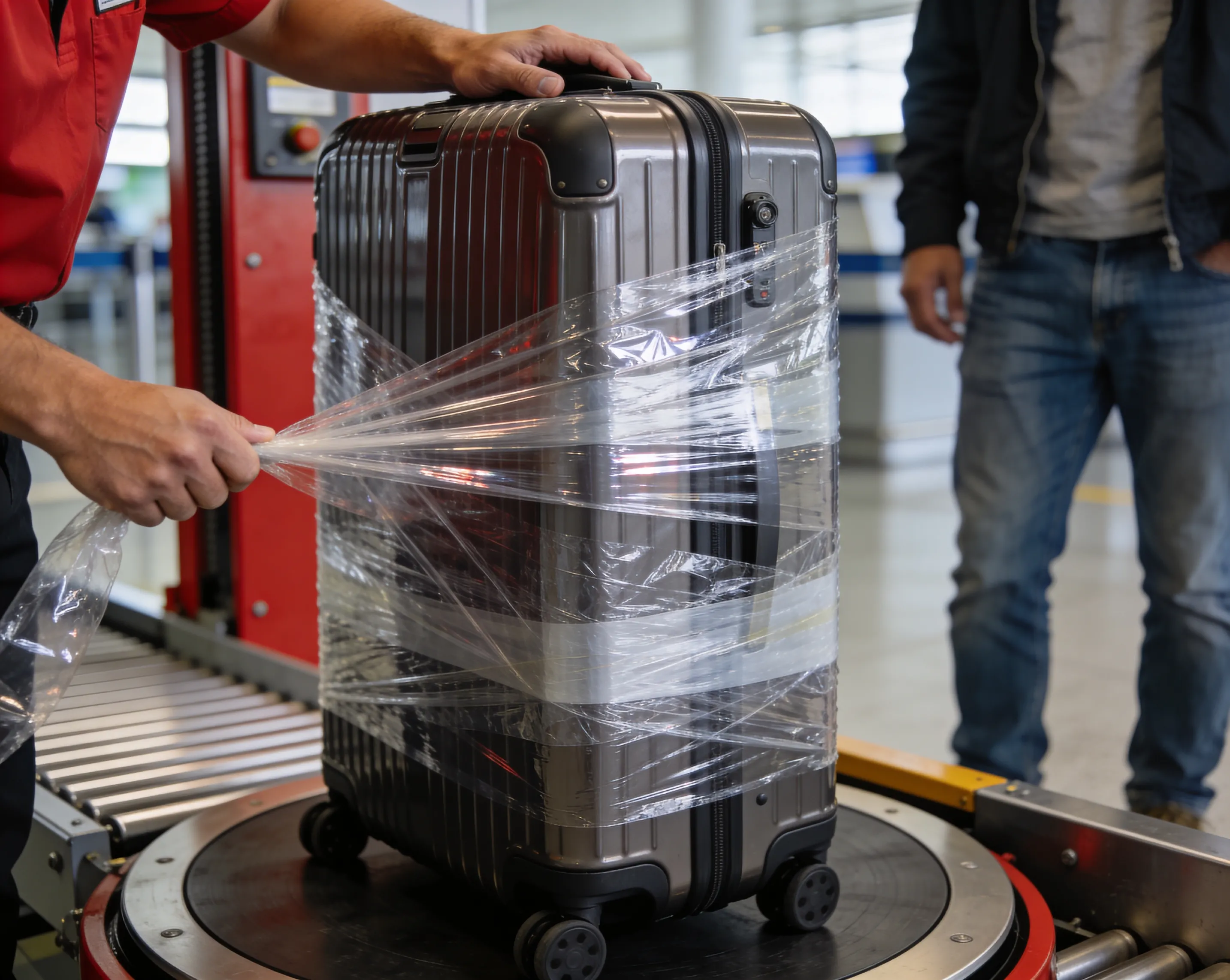 Foliowanie walizki - czy owijać bagaż na lotnisku przed podróżą?