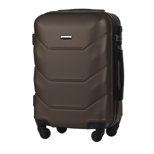 Walizka Kabinowa Twarda z ABS-u Kawowa