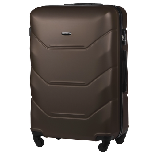 Walizka Duża Twarda z ABS-u Kawowa