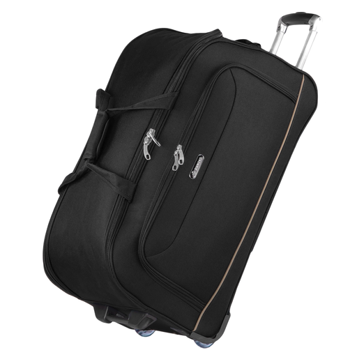 Torba Podr&oacute;żna Duża Na K&oacute;łkach Czarna