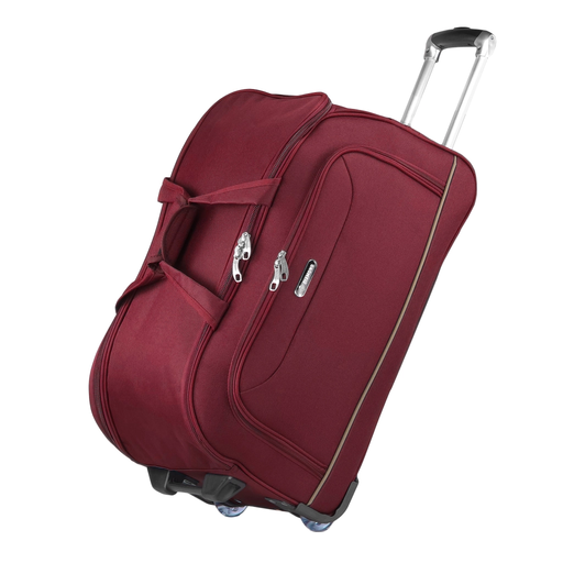 Torba Podr&oacute;żna Średnia Na K&oacute;łkach Czerwona