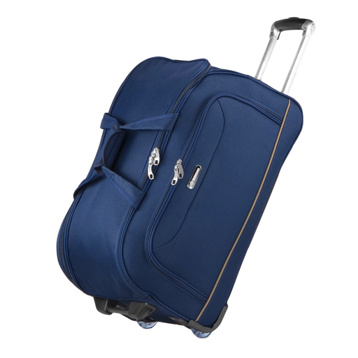 Torba Podr&oacute;żna Średnia Na K&oacute;łkach Granatowa