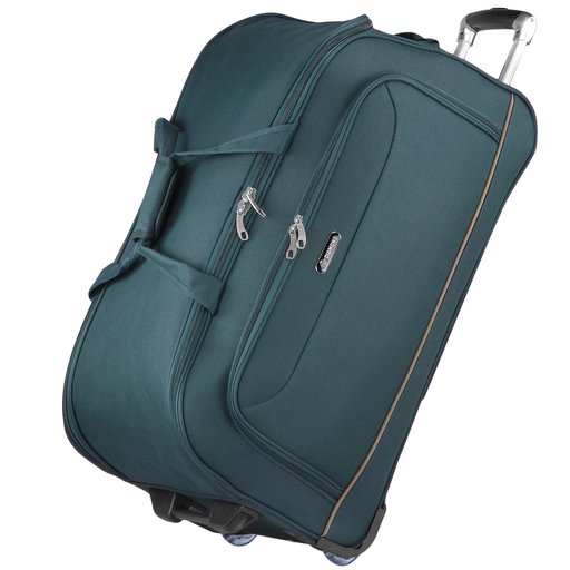 Torba Podr&oacute;żna Bardzo Duża Na K&oacute;łkach Zielona