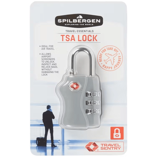 Kłódka Podróżna Na Szyfr 3 Cyfry Zamek TSA Szara