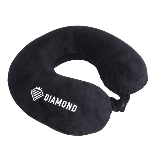 Poduszka Podr&oacute;żna Rogal Na Szyję Z Pianki Memory Czarna