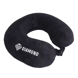 Poduszka Podróżna Rogal Na Szyję Z Pianki Memory Czarna