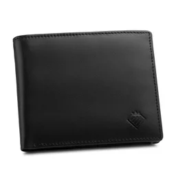 Portfel Męski Ze Skóry Naturalnej Czarny